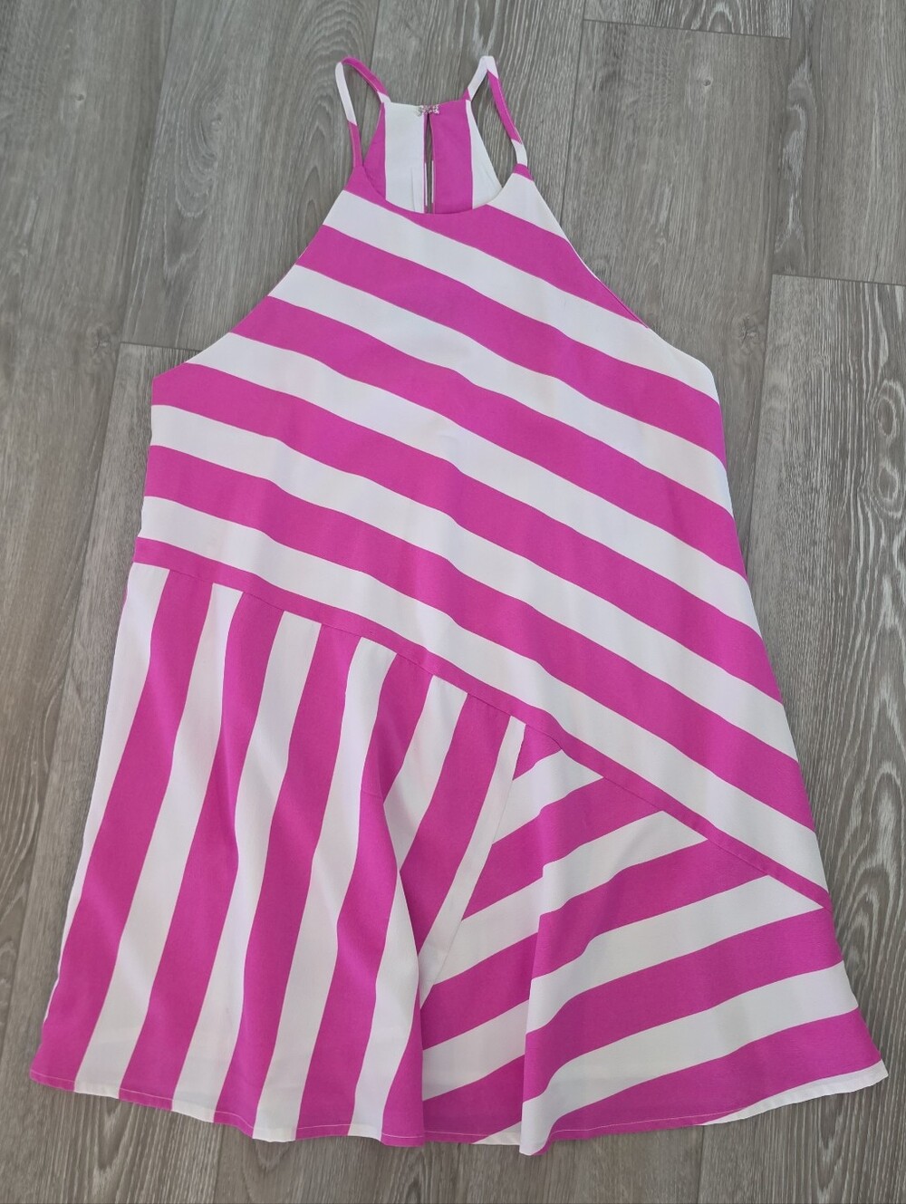 SouthernFrock Hot Pink and White Striped Dress